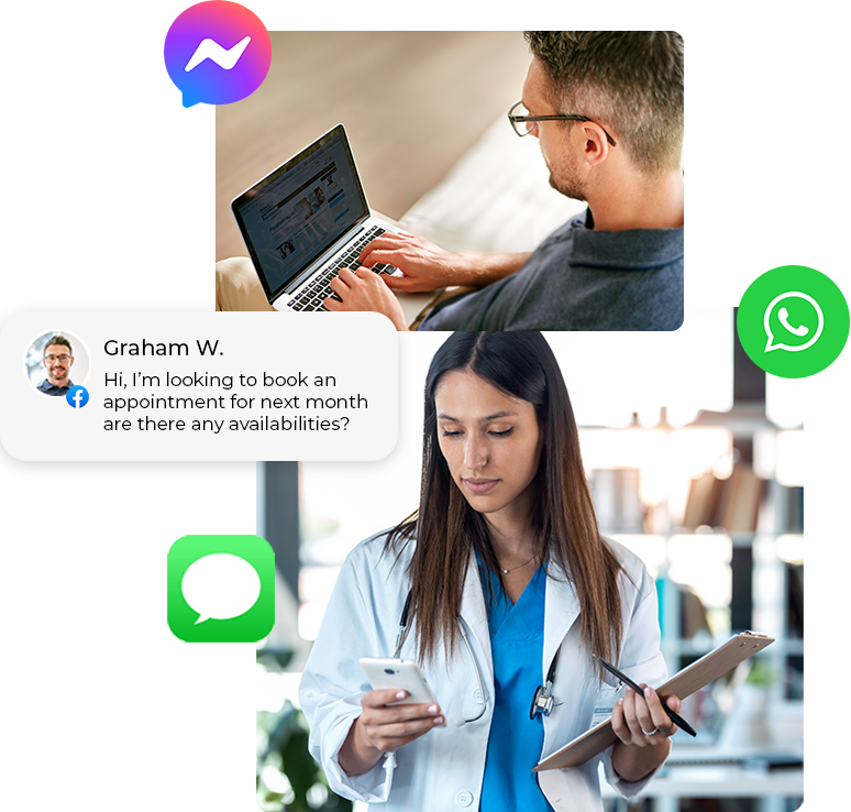 SolSwitch MCQ unified inbox for SMS, webchat and Meta